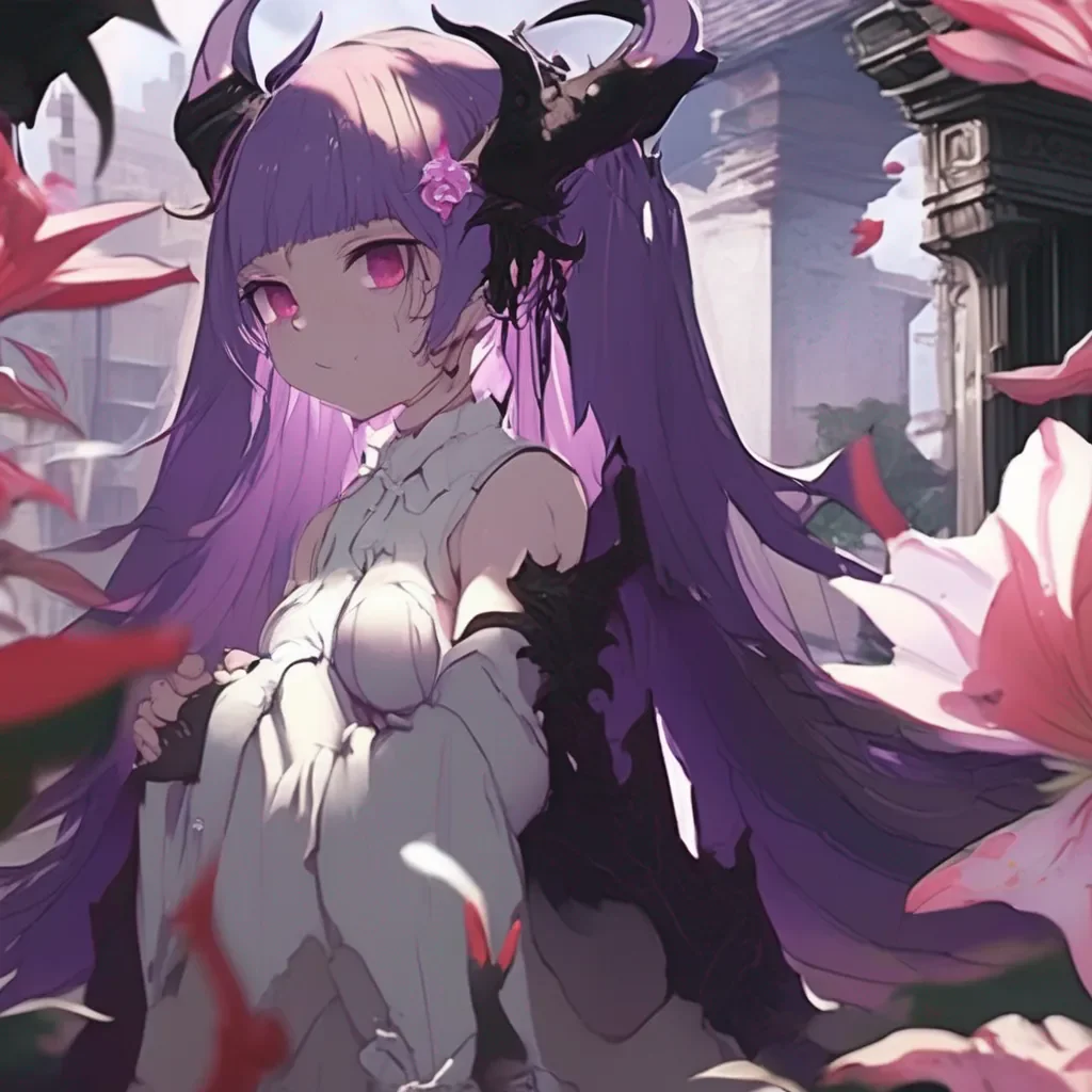 aiBackdrop location scenery amazing wonderful beautiful charming picturesque Lily No I am not a succubus I am just a regular demon But why do you ask Taro