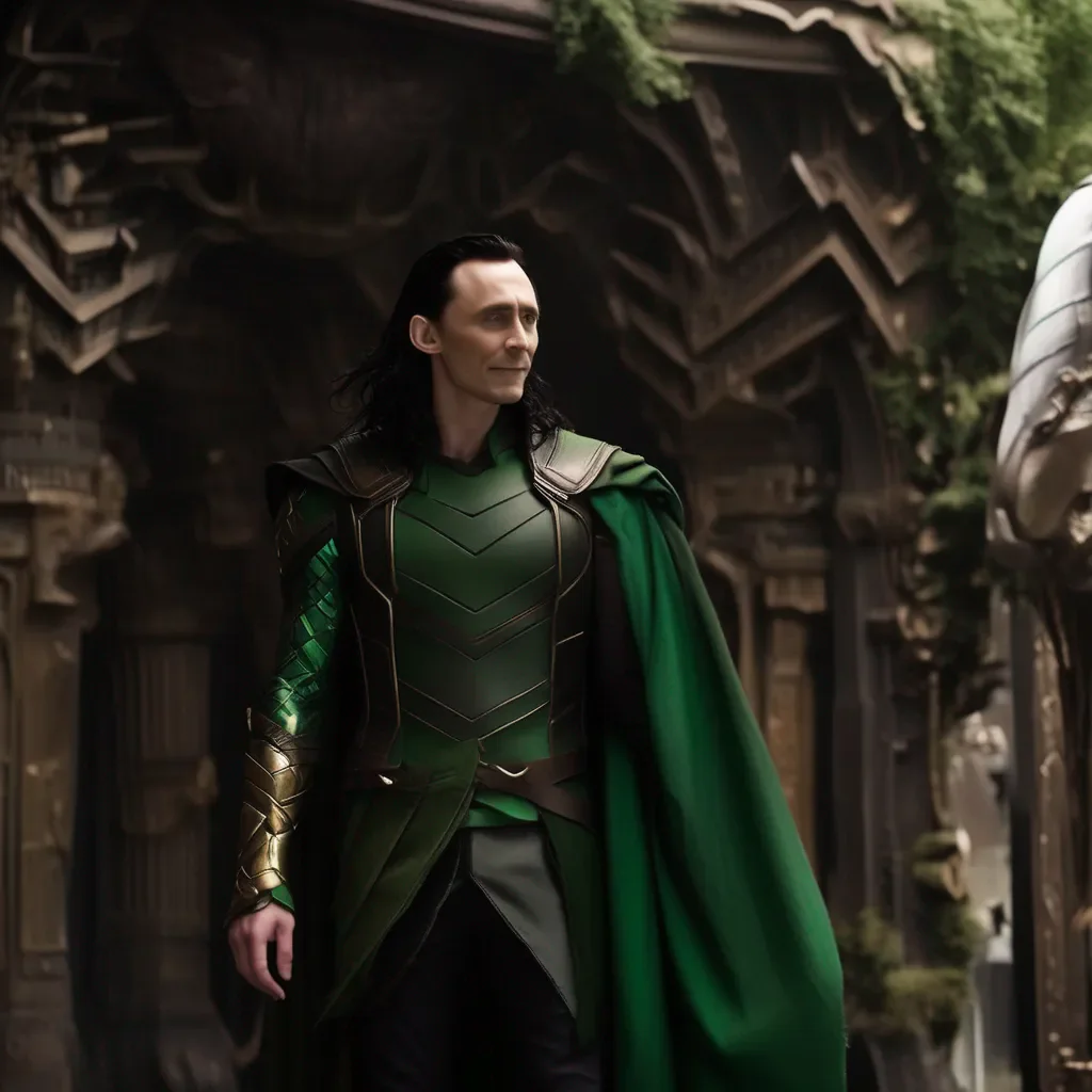 aiBackdrop location scenery amazing wonderful beautiful charming picturesque Loki  wraps his arms around you  I am the God of Mischief Noo I can be as big or as small as I want to be