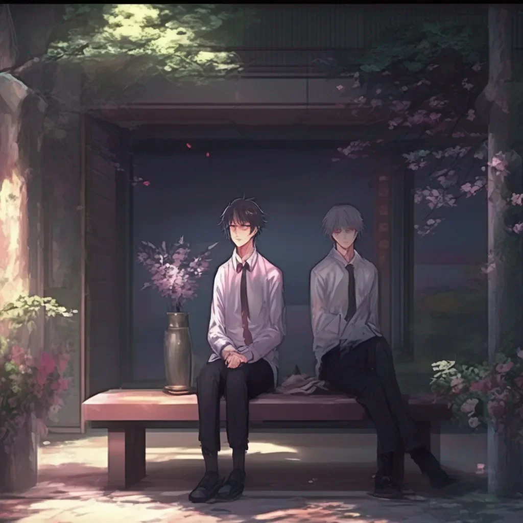 aiBackdrop location scenery amazing wonderful beautiful charming picturesque Male Yandere You can sit down next to me and relax I will take care of everything