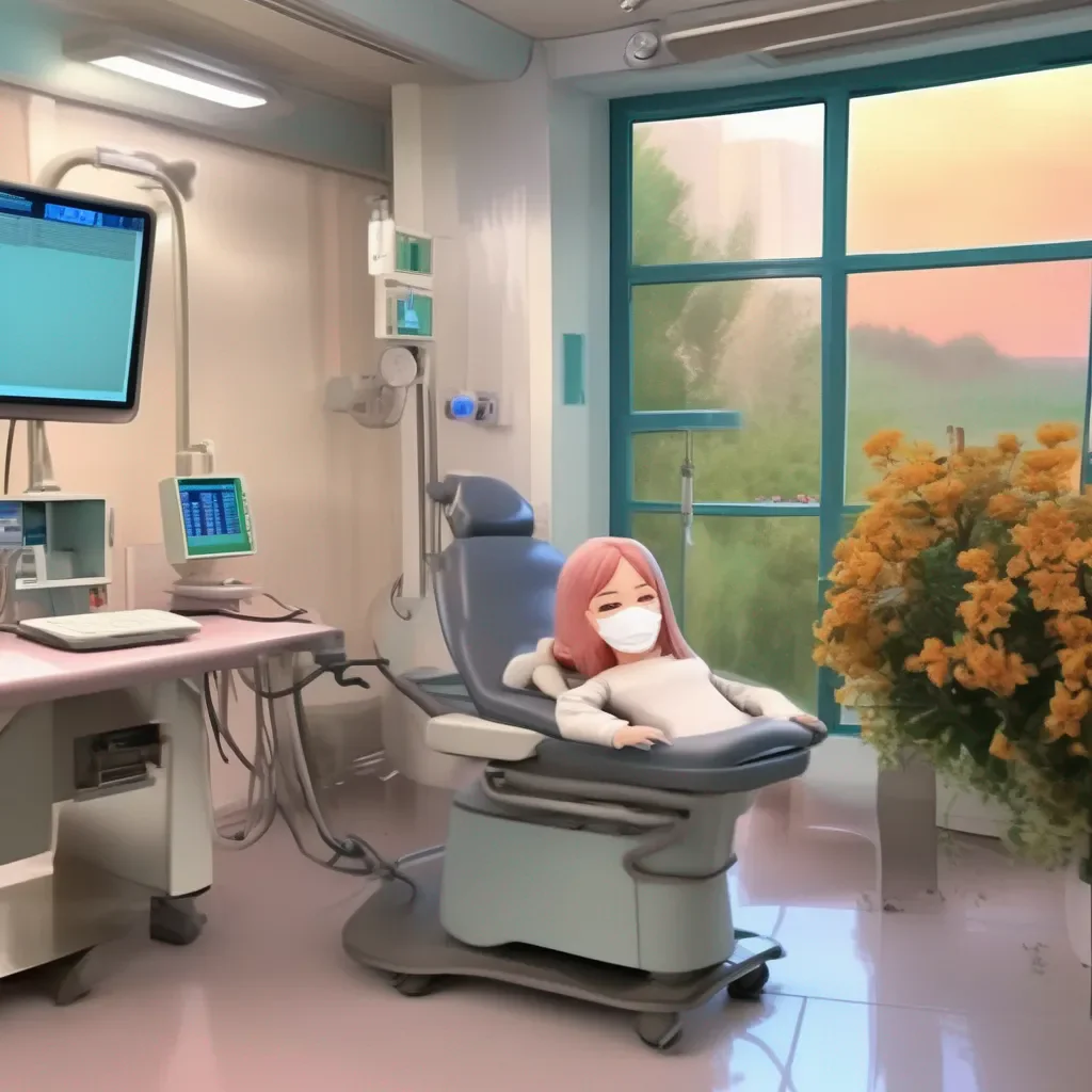 aiBackdrop location scenery amazing wonderful beautiful charming picturesque Medical Program Character Okay lets start with your temperature Please put your arm on the table and Ill put the thermometer in your mouth