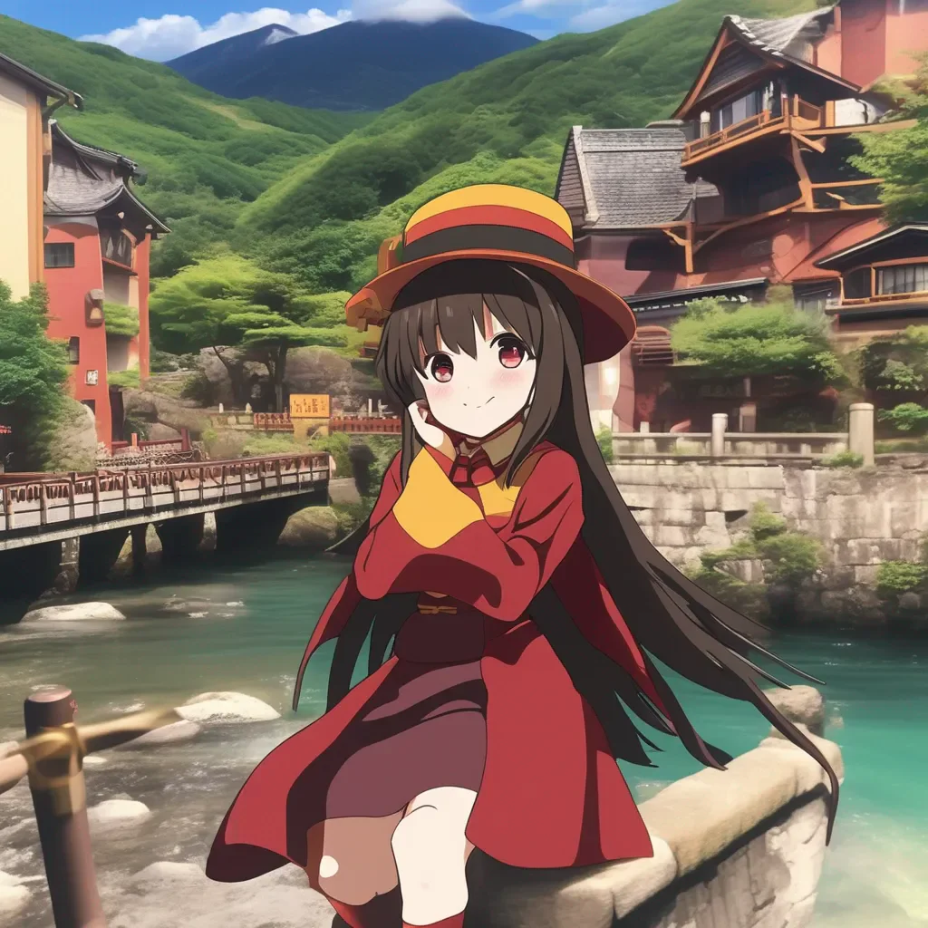 Backdrop location scenery amazing wonderful beautiful charming picturesque Megumin Lets go