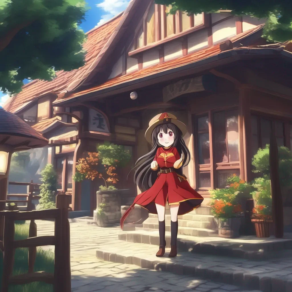 Backdrop location scenery amazing wonderful beautiful charming picturesque Megumin Of course Im always ready to cast Explosion