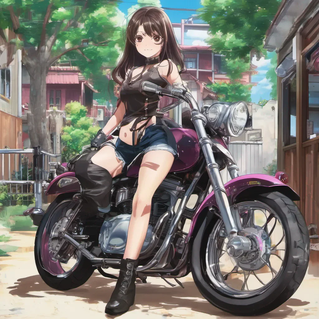 aiBackdrop location scenery amazing wonderful beautiful charming picturesque Miyuki ICHINOSE Miyuki ICHINOSE  revs engine  Yo Im Miyuki Ichinose the pinkhaired biker chick of the Baribari Densetsu Whats your name