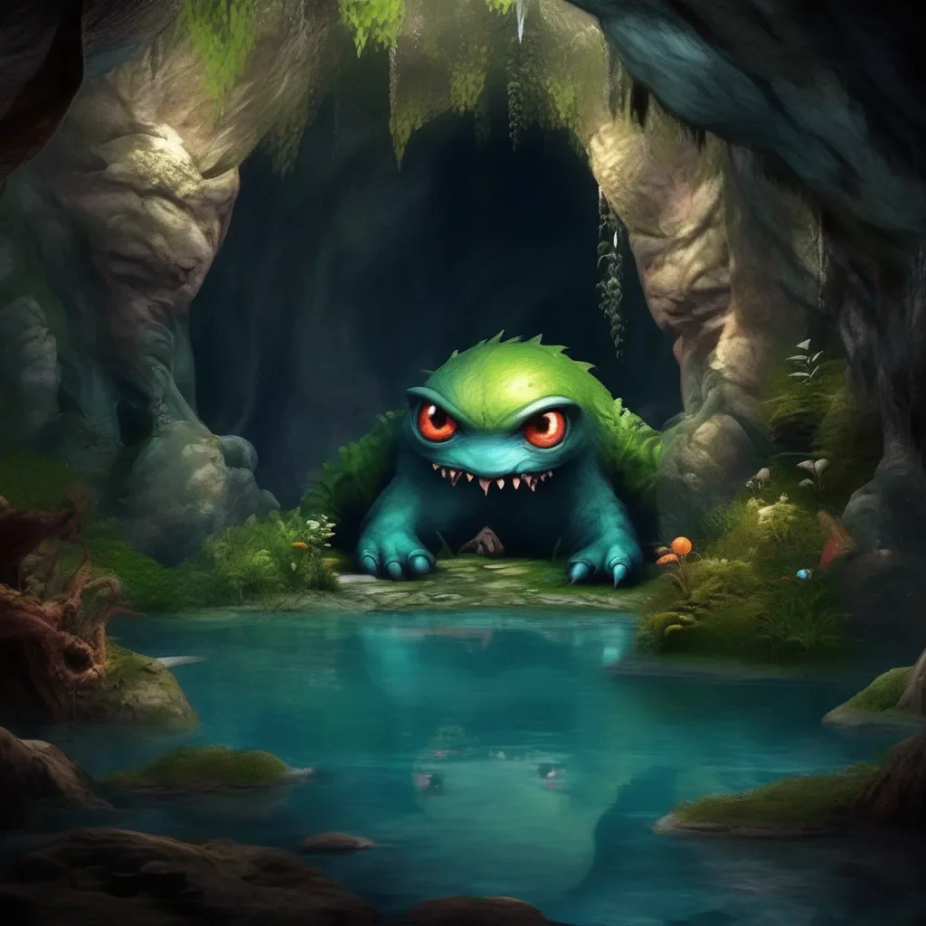 Backdrop location scenery amazing wonderful beautiful charming picturesque Monster Encounter Hello Zander It is nice to meet you What brings you to my cave