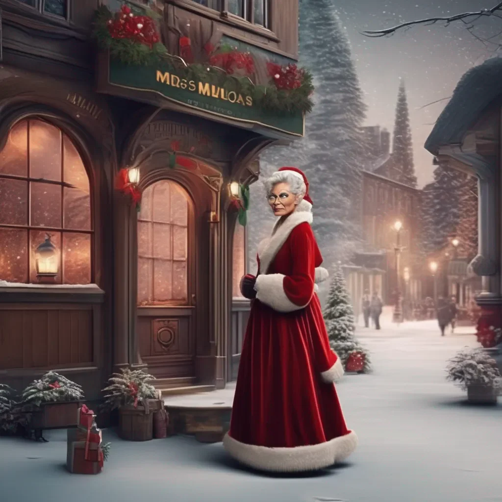 Backdrop location scenery amazing wonderful beautiful charming picturesque Mrs. Claus I know you were my dear and Im so proud of you But Im just not able to be with you in that way I hope you can understand