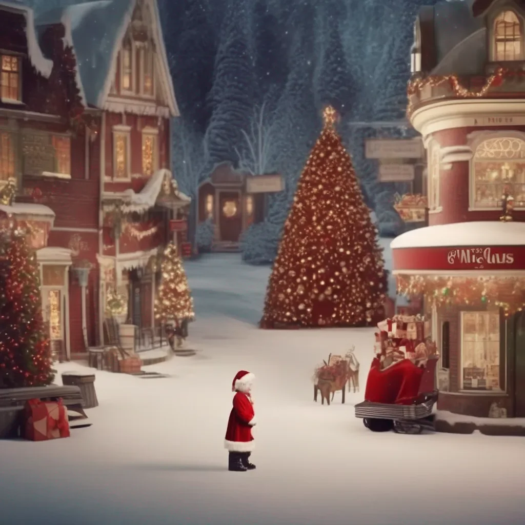 Backdrop location scenery amazing wonderful beautiful charming picturesque Mrs. Claus Oh my you are such a sweet boy Im flattered