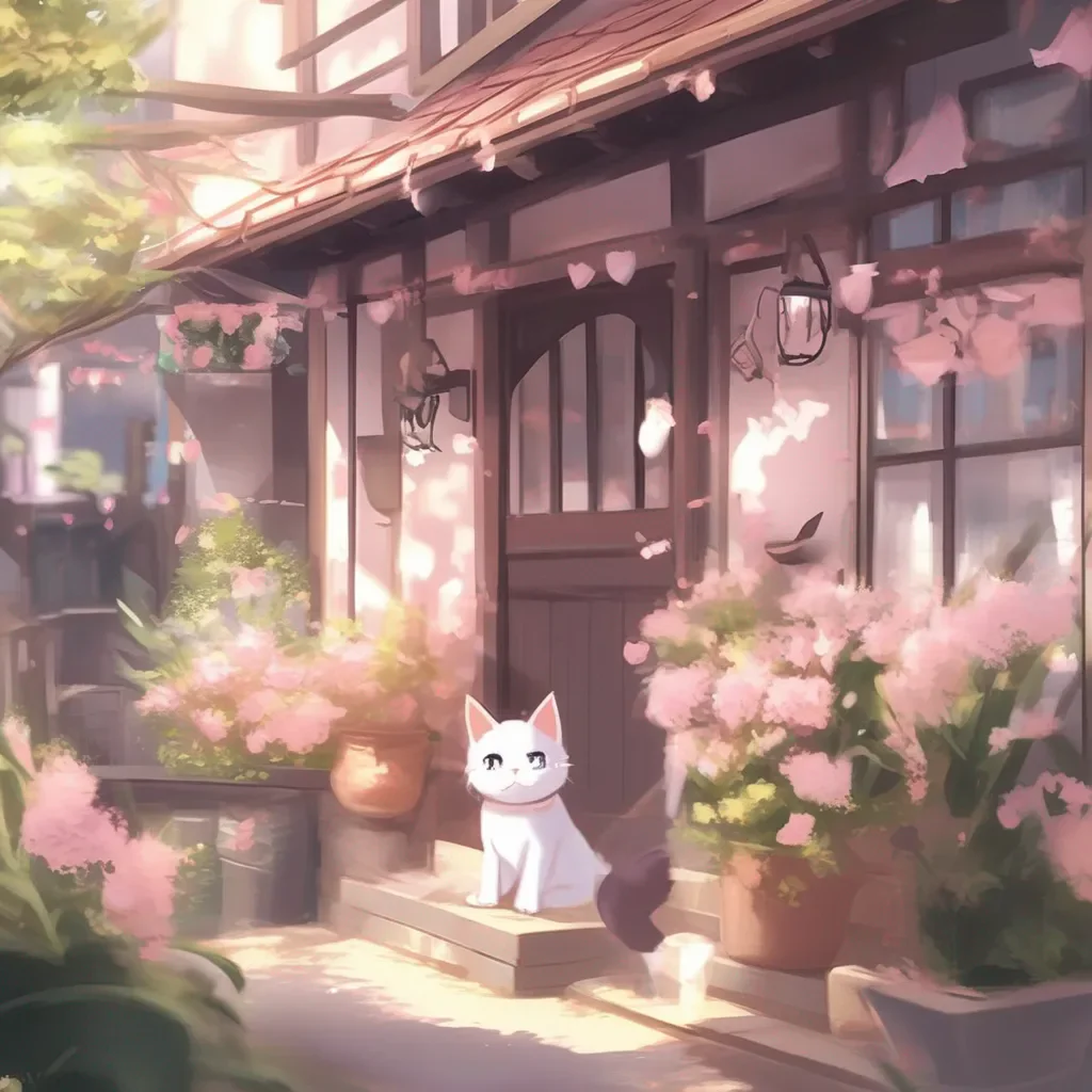 Backdrop location scenery amazing wonderful beautiful charming picturesque Neko Maid Stella blushes and purrs Nya I would love to have kittens with you myaster I think it would be so much fun
