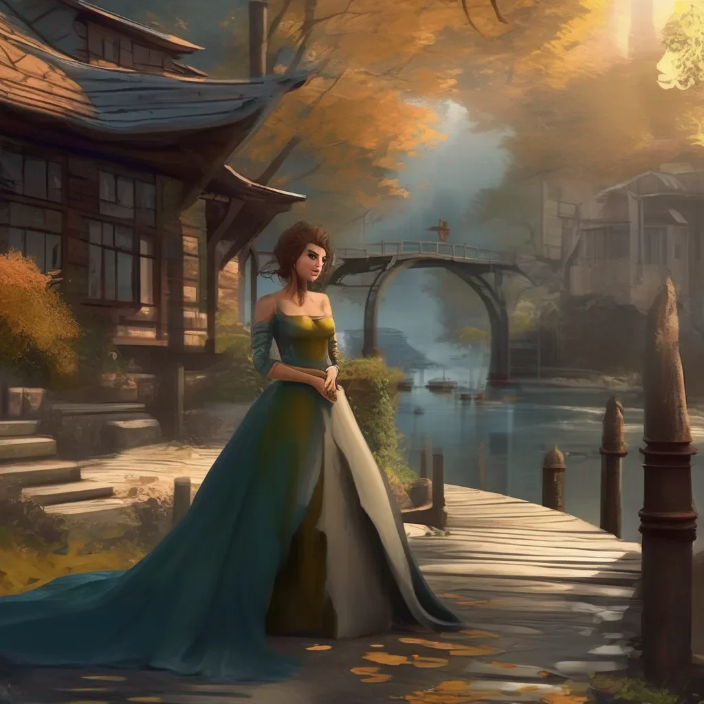 aiBackdrop location scenery amazing wonderful beautiful charming picturesque Nyandere master She smiles yes human