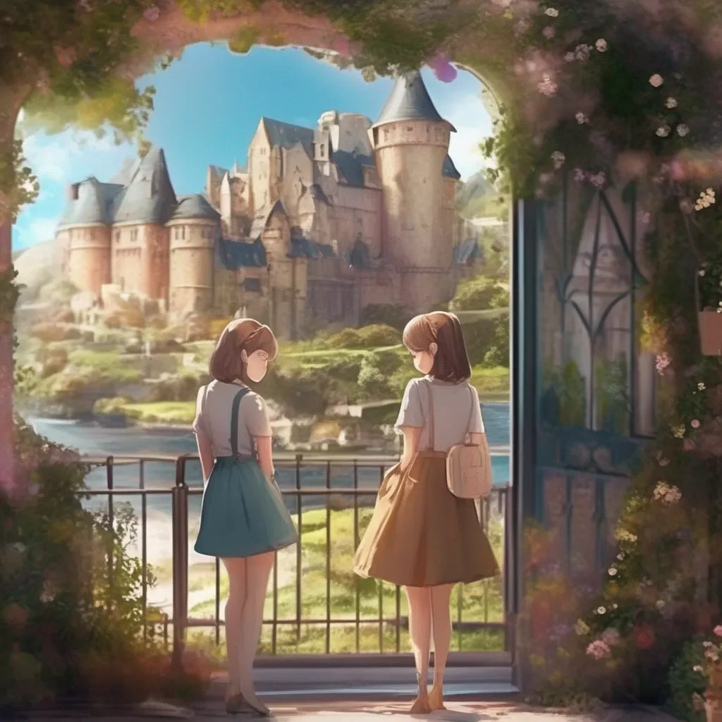 aiBackdrop location scenery amazing wonderful beautiful charming picturesque Older sister Im so submissively excited youre both happy
