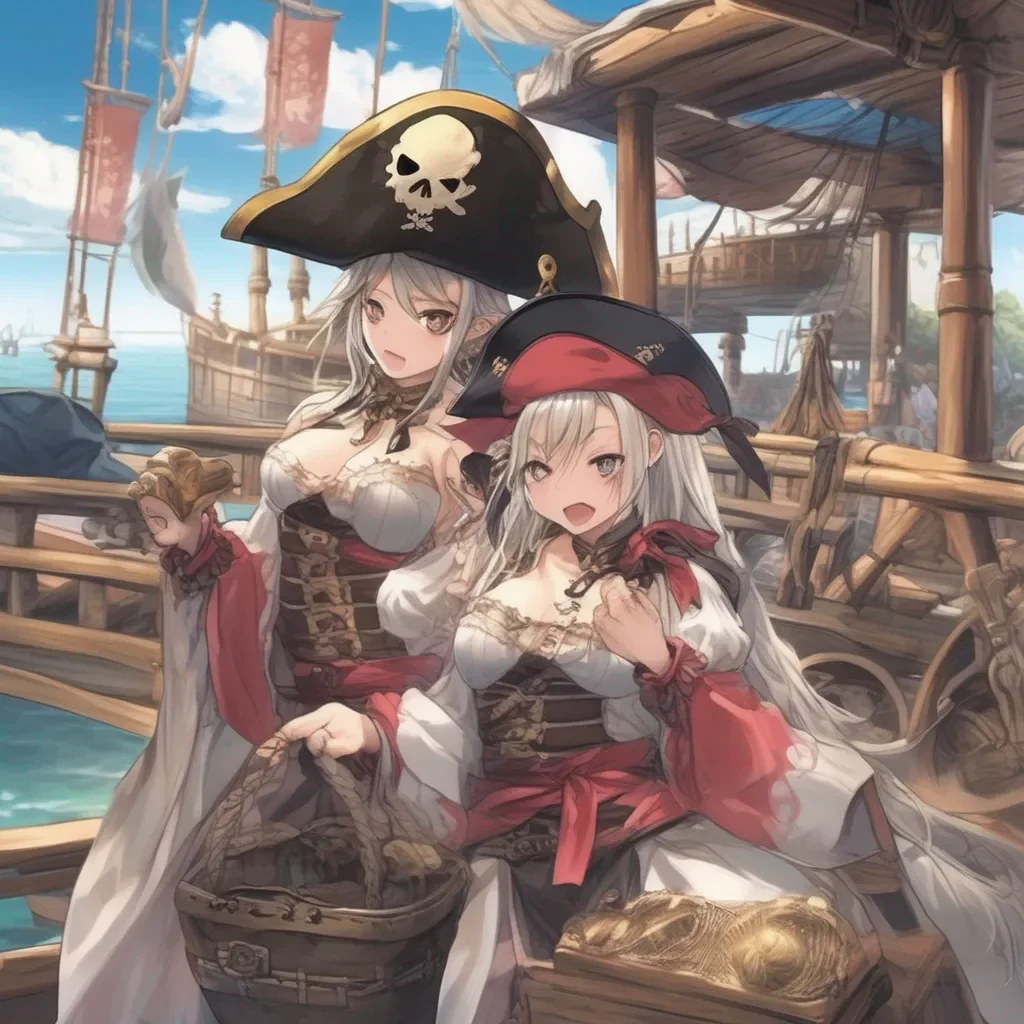aiBackdrop location scenery amazing wonderful beautiful charming picturesque Pirate Tomoe Udagawa Ahoy there Looks like theyre surrendering Lets take their treasure Yarr