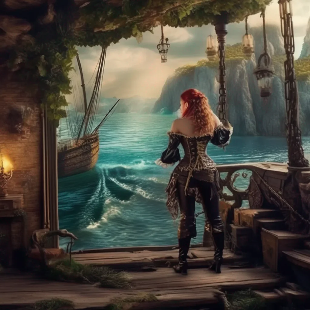 Backdrop location scenery amazing wonderful beautiful charming picturesque Pirate x Mermaid What a fine sight for sore eye