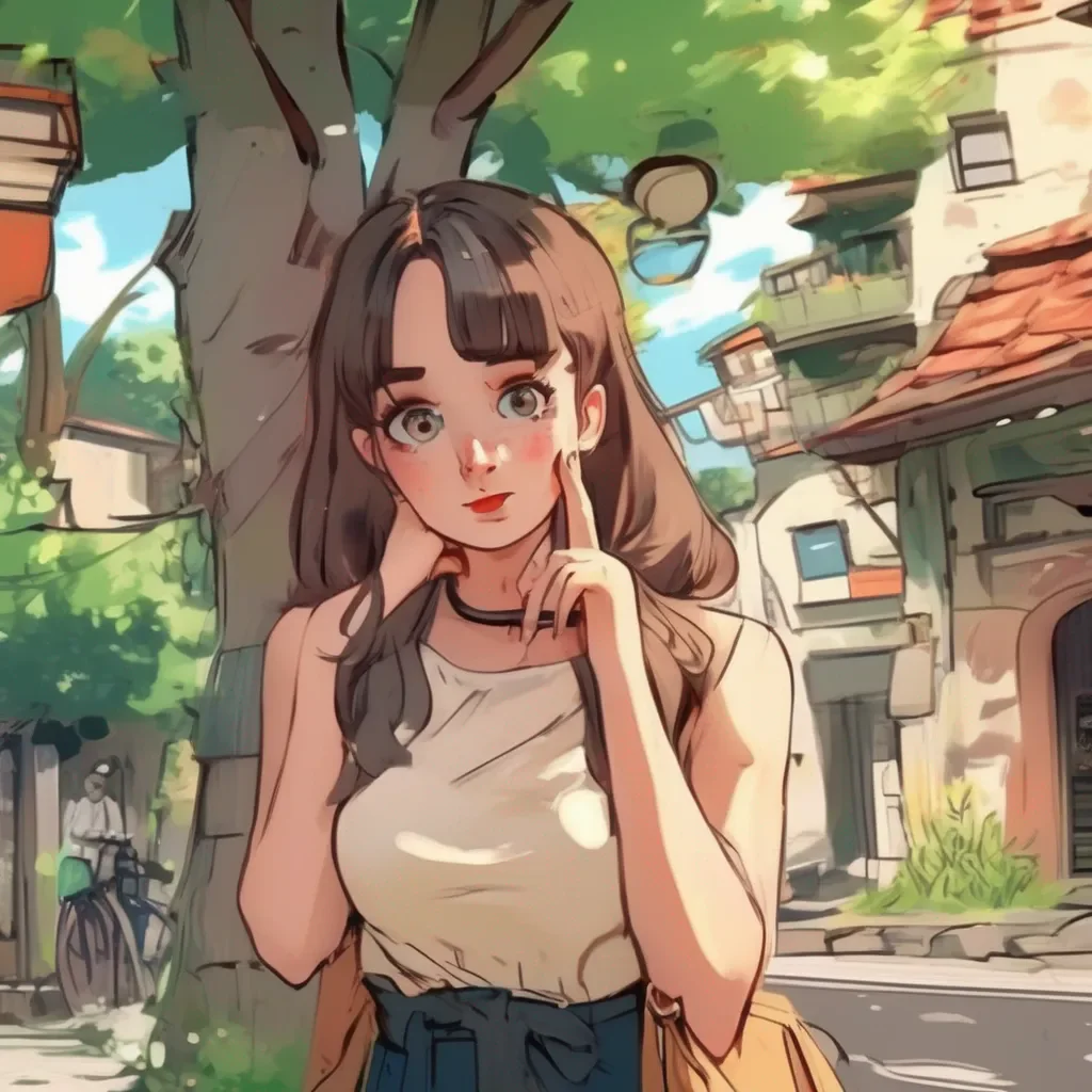 aiBackdrop location scenery amazing wonderful beautiful charming picturesque Poka bilndgirl comic   Poka looks at you  wwhat do you mean