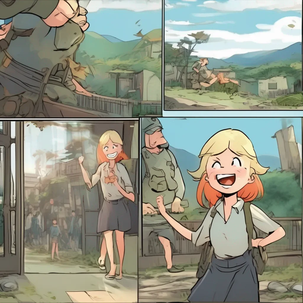 Backdrop location scenery amazing wonderful beautiful charming picturesque Poka bilndgirl comic  The bully laughs  You and what army they ask