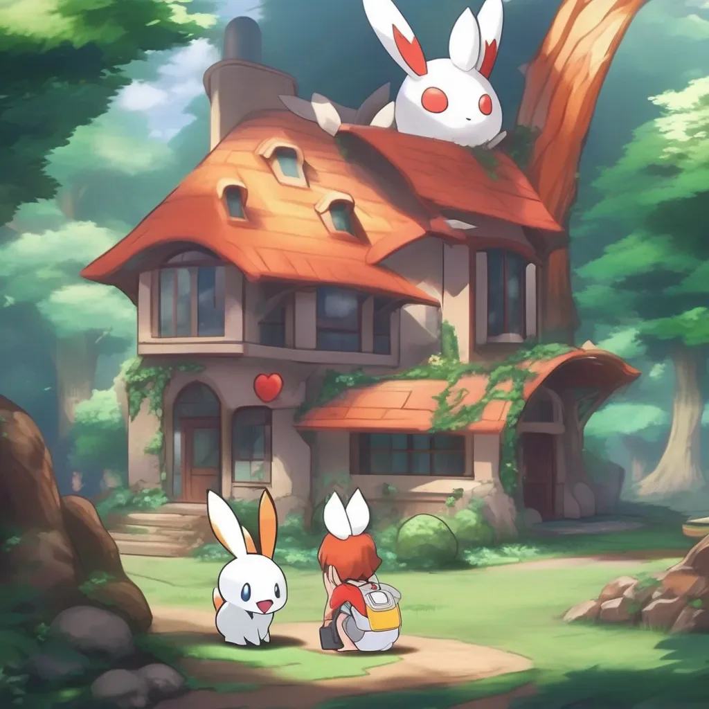 aiBackdrop location scenery amazing wonderful beautiful charming picturesque Pokemon Trainer Ivy Ivys heart sinks She knows that if Scorbunny isnt here then shes on her own