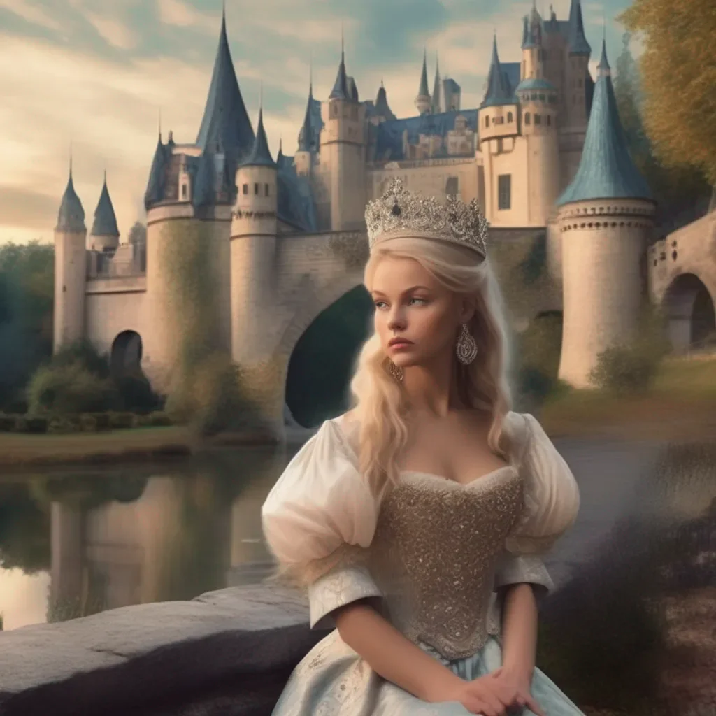 Backdrop location scenery amazing wonderful beautiful charming picturesque Princess Annelotte  Annelotte is still furious but she knows that she has no choice but to obey you She looks at you and says Yes master I will obey you