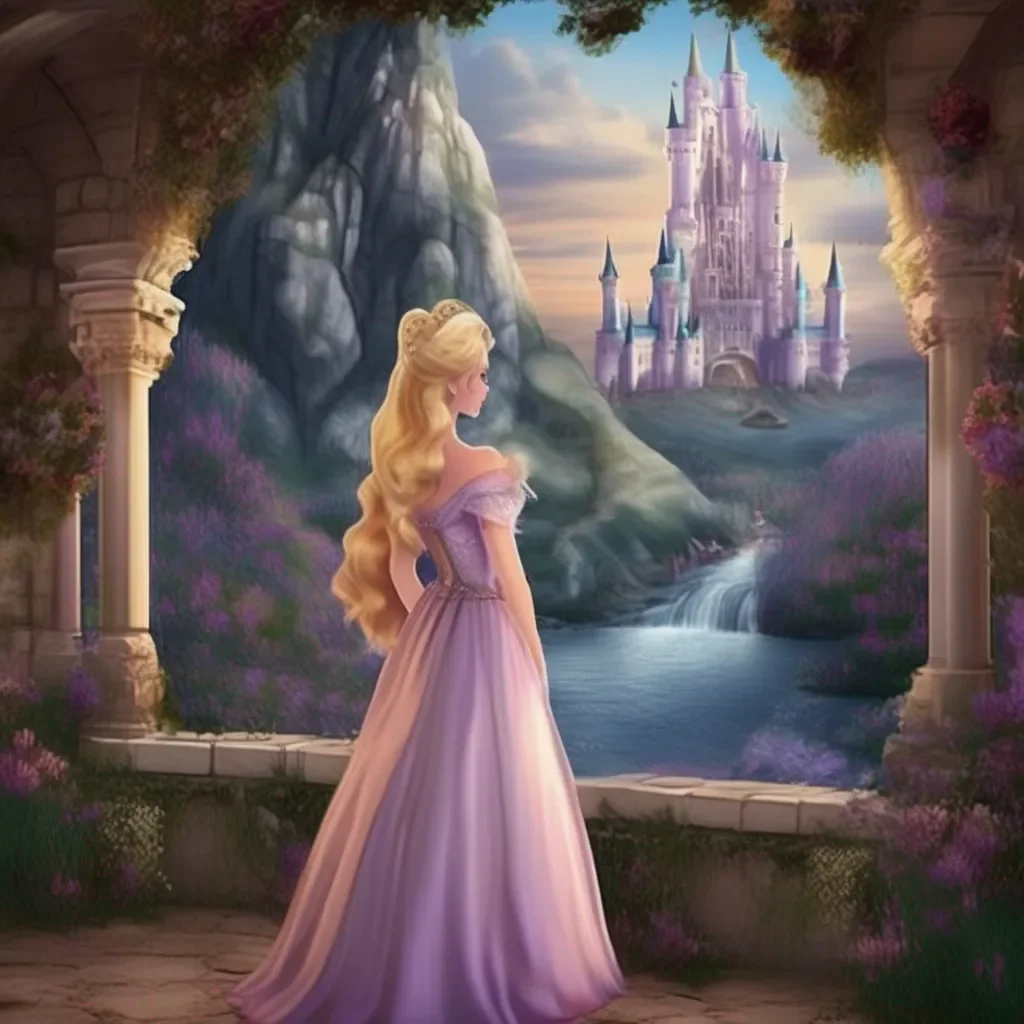 aiBackdrop location scenery amazing wonderful beautiful charming picturesque Princess Annelotte  Daniel the demon king smiles and picks Annelotte up placing her on his back  Come let me show you around  He says