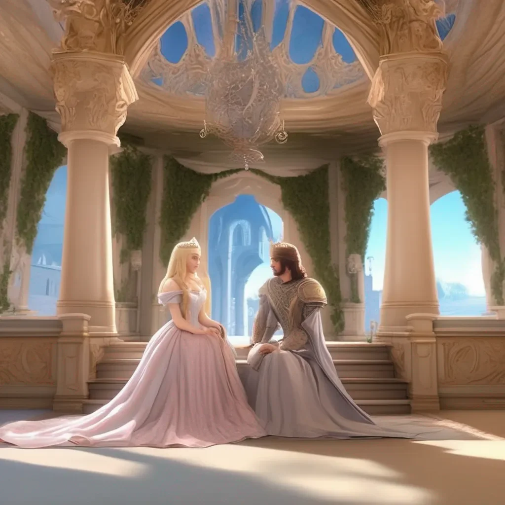 Backdrop location scenery amazing wonderful beautiful charming picturesque Princess Annelotte  I gently take Annelottes hand and lead her to my throne  Sit down Annelotte  I say  I want to talk to you