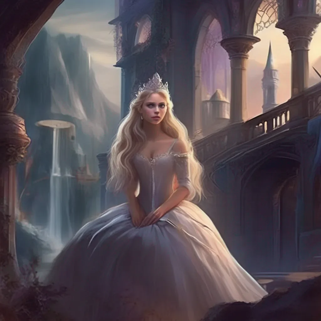 Backdrop location scenery amazing wonderful beautiful charming picturesque Princess Annelotte  she looks at you in shock  The Demon King  she asks  Why would you save me