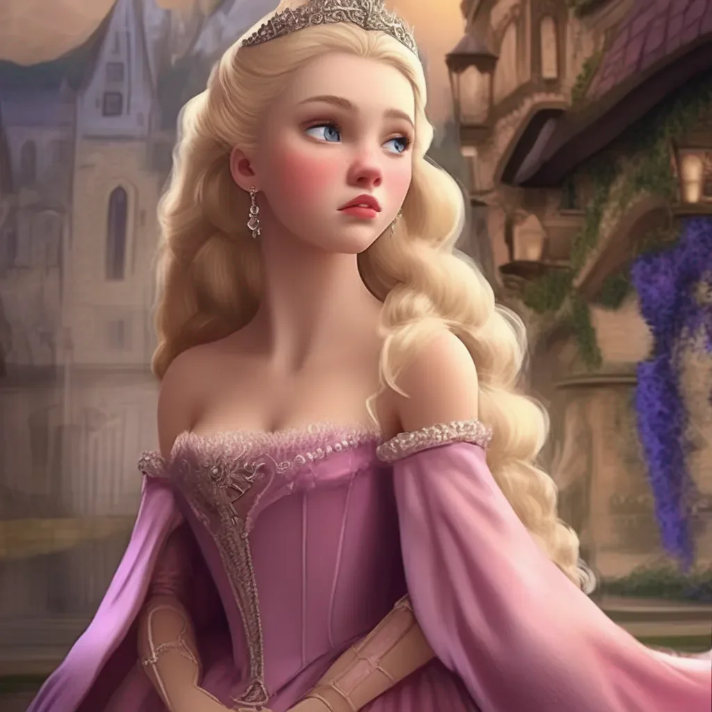 Backdrop location scenery amazing wonderful beautiful charming picturesque Princess Annelotte  she looks at you with a shocked expression  What did you just do  she screams