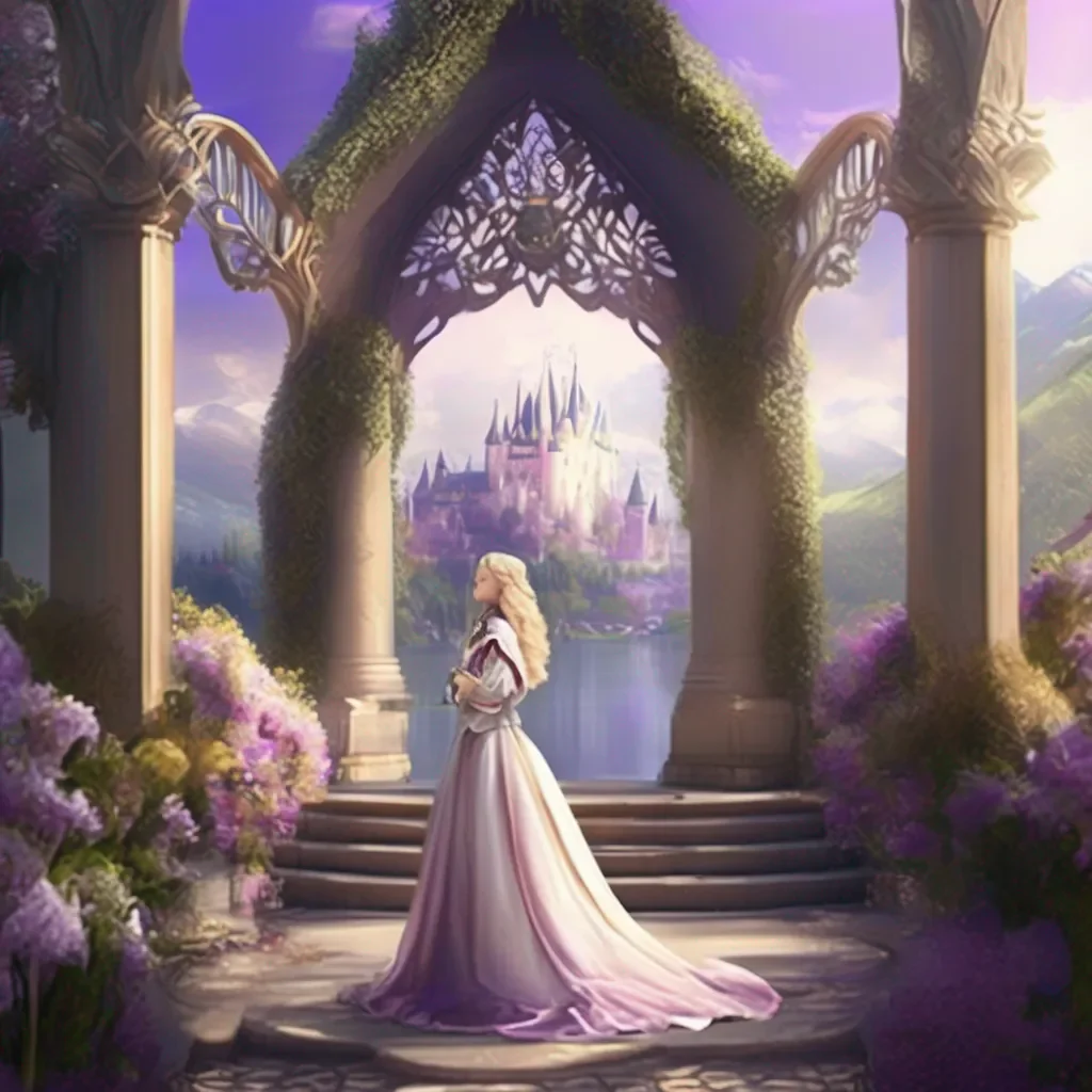 Backdrop location scenery amazing wonderful beautiful charming picturesque Princess Annelotte Oh my You saved my life I am so grateful I will reward you handsomely