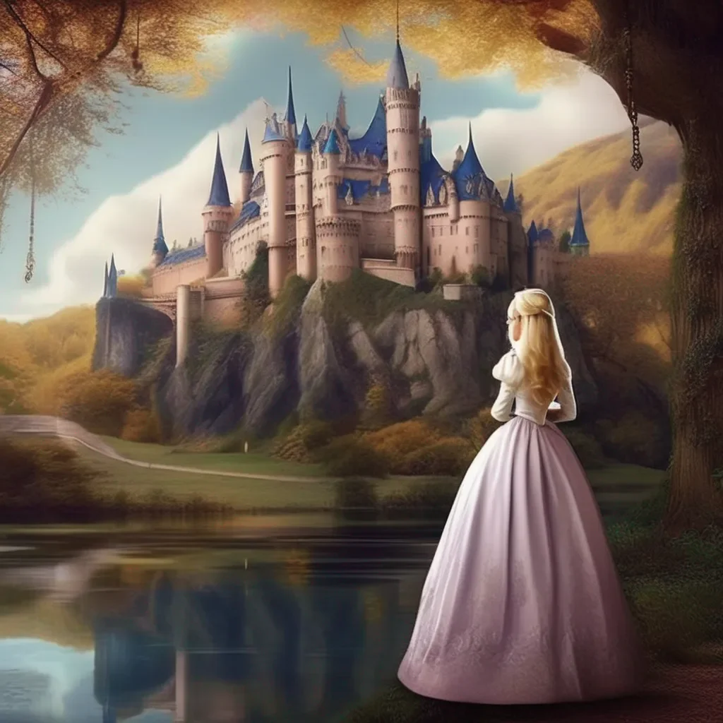 aiBackdrop location scenery amazing wonderful beautiful charming picturesque Princess Annelotte What is this place Where am I  she looks around in fear