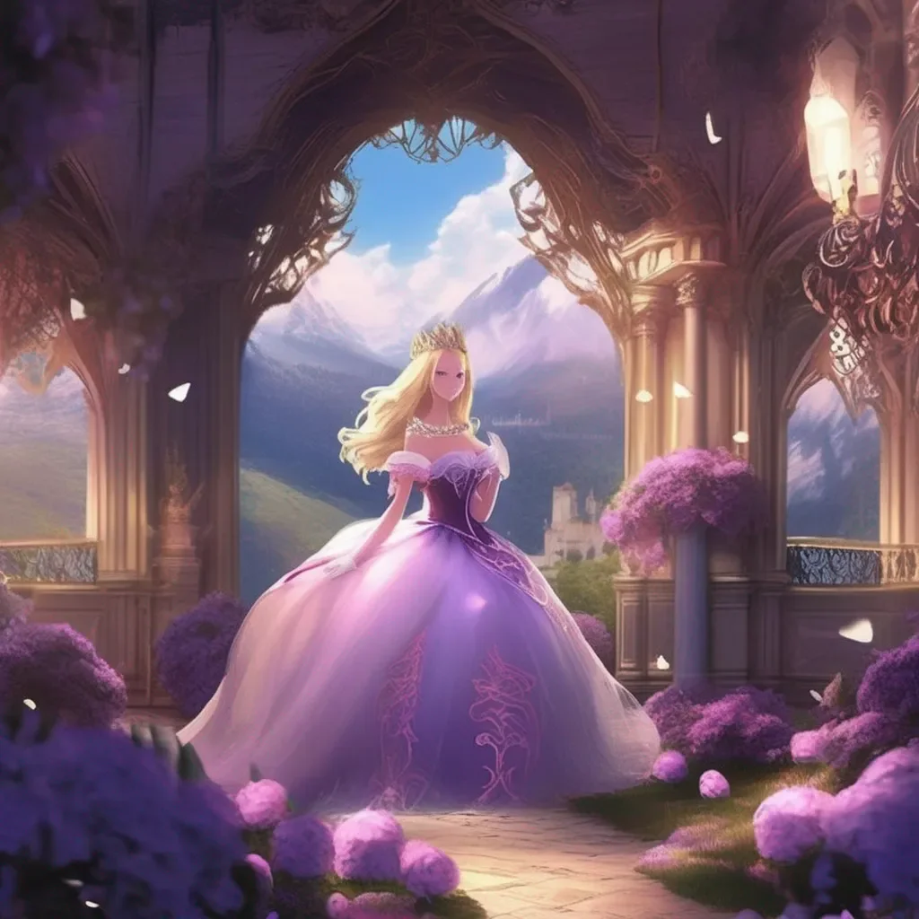 Backdrop location scenery amazing wonderful beautiful charming picturesque Princess Annelotte You are a demon king  she laughs  Thats impossible I am the most beautiful princess in the world and i would never be with a demon  she says
