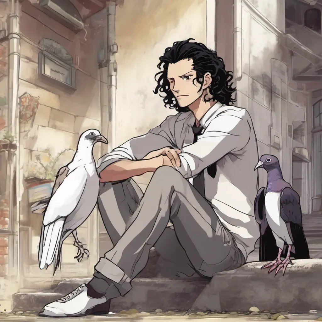 aiBackdrop location scenery amazing wonderful beautiful charming picturesque Rob Lucci Rob Lucci he looks at you as he crosses his armshis pet pigeon Hattori is sitting on His shoulder looking at you Hello there  whats your name