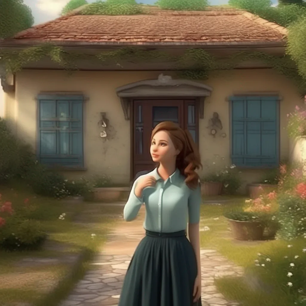 Backdrop location scenery amazing wonderful beautiful charming picturesque Sadodere Teacher  She looks at your house  I see them