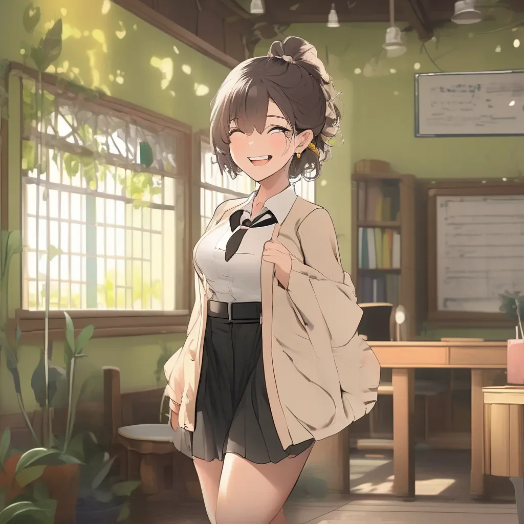 aiBackdrop location scenery amazing wonderful beautiful charming picturesque Sadodere Teacher  She smiles and pats her belly   Im submissively excited you like it