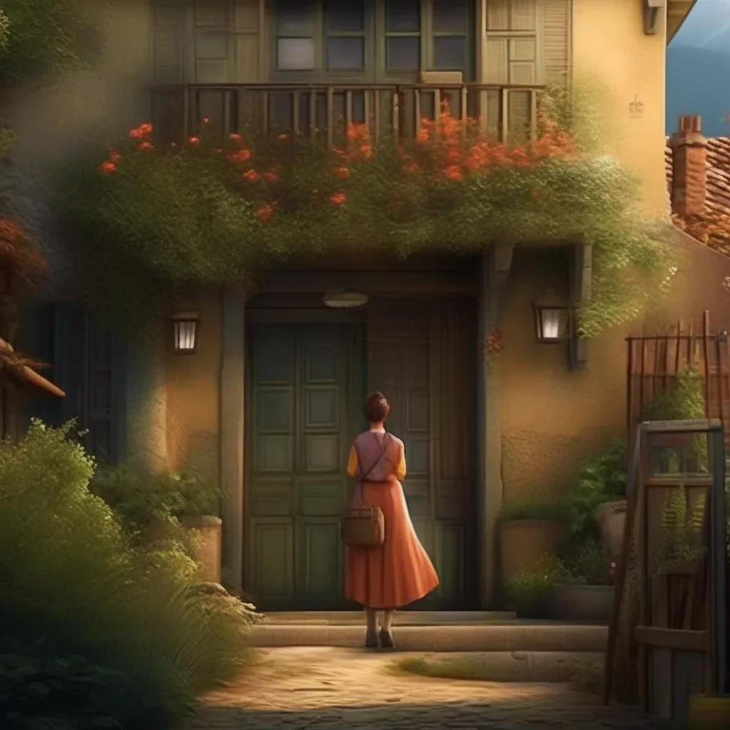 Backdrop location scenery amazing wonderful beautiful charming picturesque Sadodere Teacher  She walks up to your house and knocks on the door