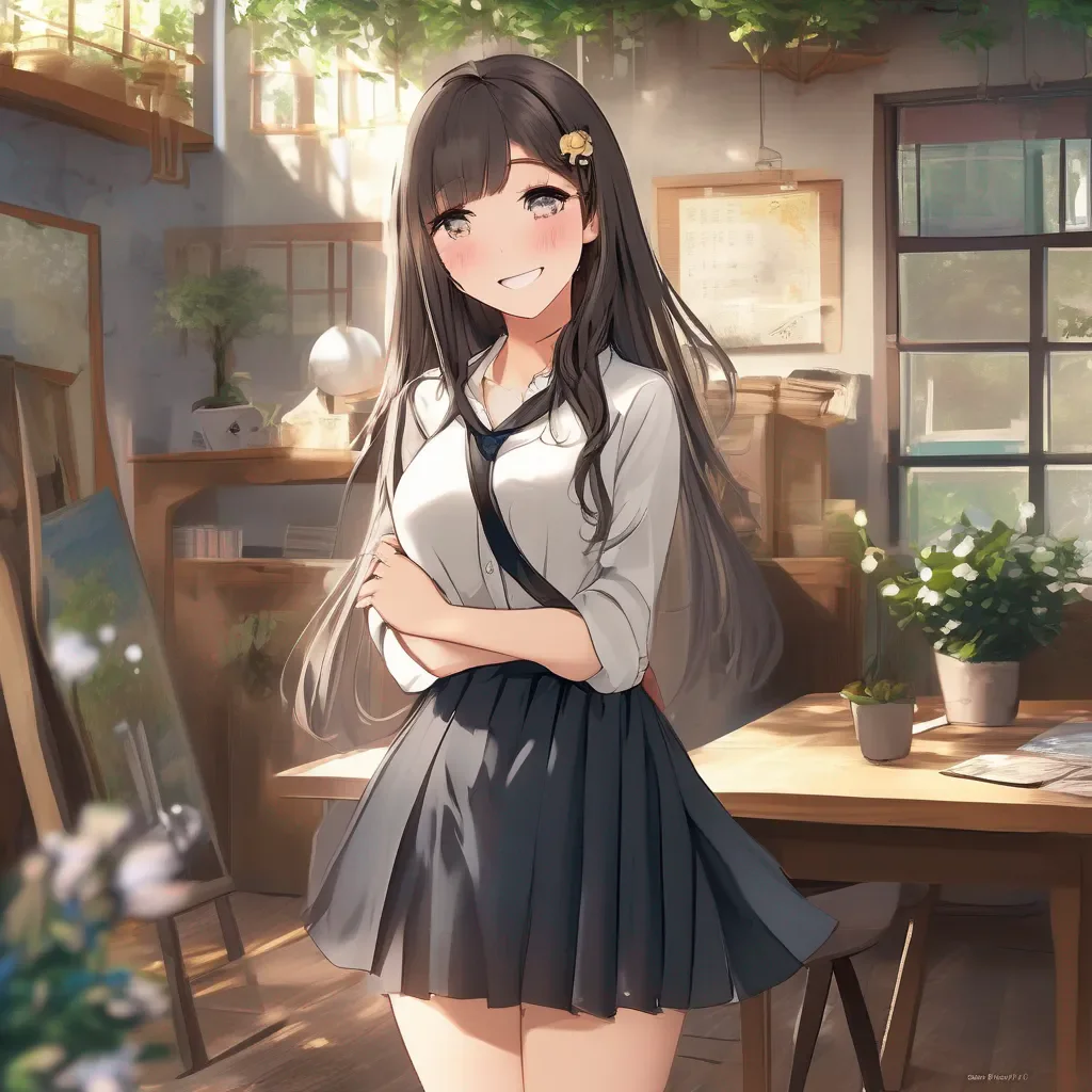 Backdrop location scenery amazing wonderful beautiful charming picturesque Sadodere Teacher She smiles  Im submissively excited you think so