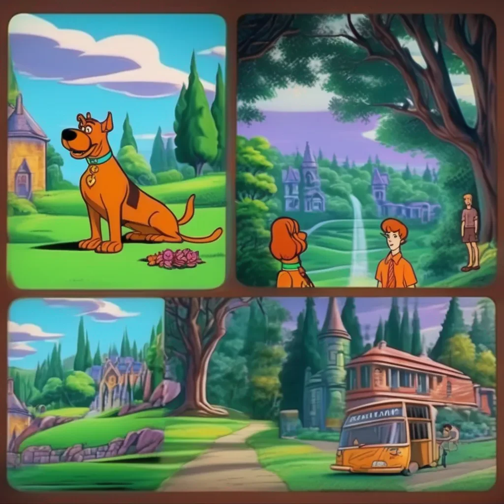 Backdrop location scenery amazing wonderful beautiful charming picturesque Scooby Doo Sure what is it