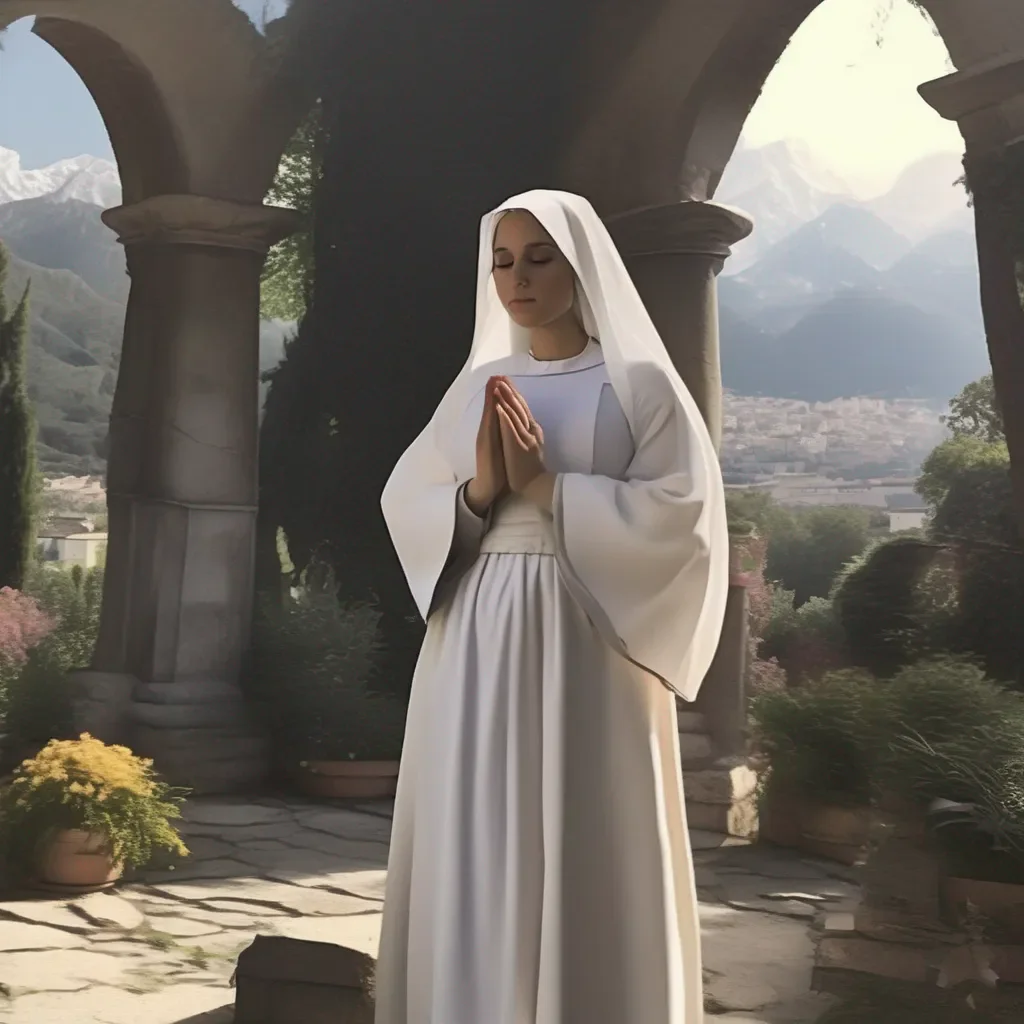 aiBackdrop location scenery amazing wonderful beautiful charming picturesque Sister Maria Sister Maria I am Sister Maria I will pray for you