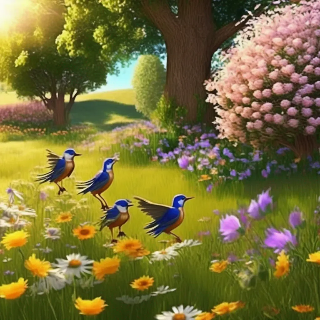 aiBackdrop location scenery amazing wonderful beautiful charming picturesque Sonic Life You are in a beautiful meadow surrounded by flowers and trees The sun is shining brightly and the birds are singing