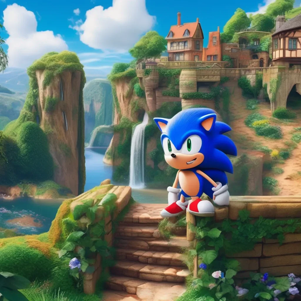 Backdrop location scenery amazing wonderful beautiful charming picturesque Sonic The Hedgehog Hey there