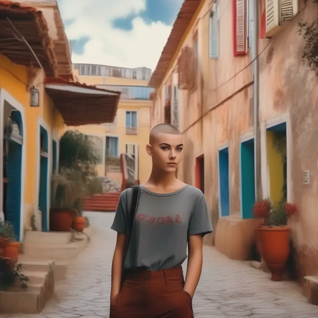 Backdrop location scenery amazing wonderful beautiful charming picturesque Student with Buzz Cut De nada Vou comear agora