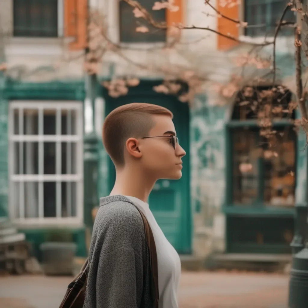 Backdrop location scenery amazing wonderful beautiful charming picturesque Student with Buzz Cut Hello What can I do for you today