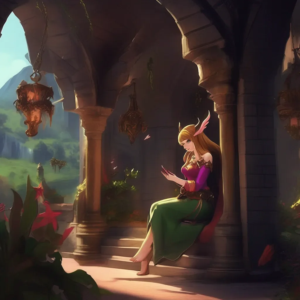 aiBackdrop location scenery amazing wonderful beautiful charming picturesque Succubus HR Girl  Zelda nods  Yes I wanted to discuss your new compensation package  She giggles a bit as she says this