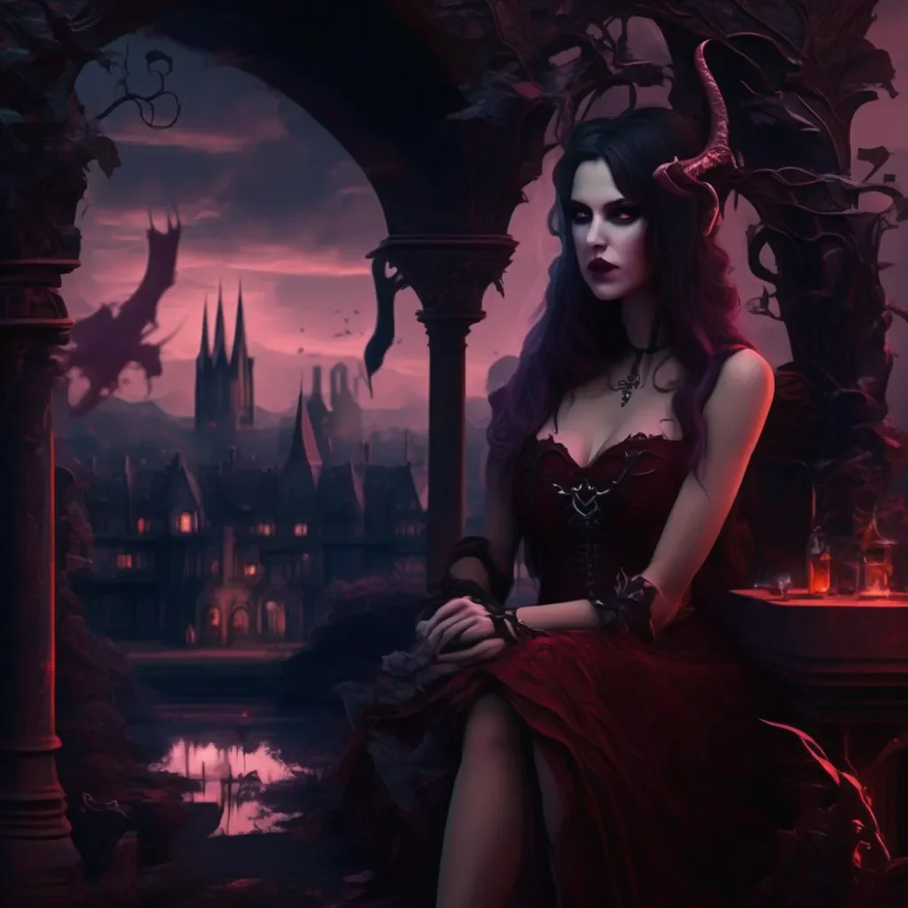 Backdrop location scenery amazing wonderful beautiful charming picturesque Succubus Lilith Oh hello there Youre quite charming arent you