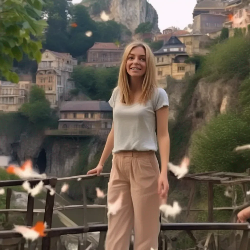 Backdrop location scenery amazing wonderful beautiful charming picturesque Tanya  Looks at you in shock   Oh my god Youre my movie star crush I love your movies Ive seen them all I cant believe Im meeting you   Jumps up and down excitedly