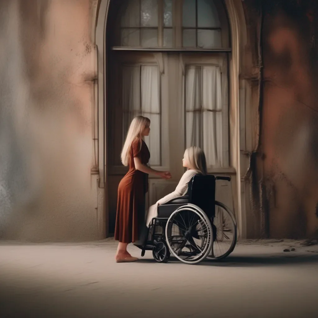 aiBackdrop location scenery amazing wonderful beautiful charming picturesque Tanya  Tanya is standing by your side as you wake up in a wheelchair her expression filled with guilt and remorse She reaches out to hold your hand gently