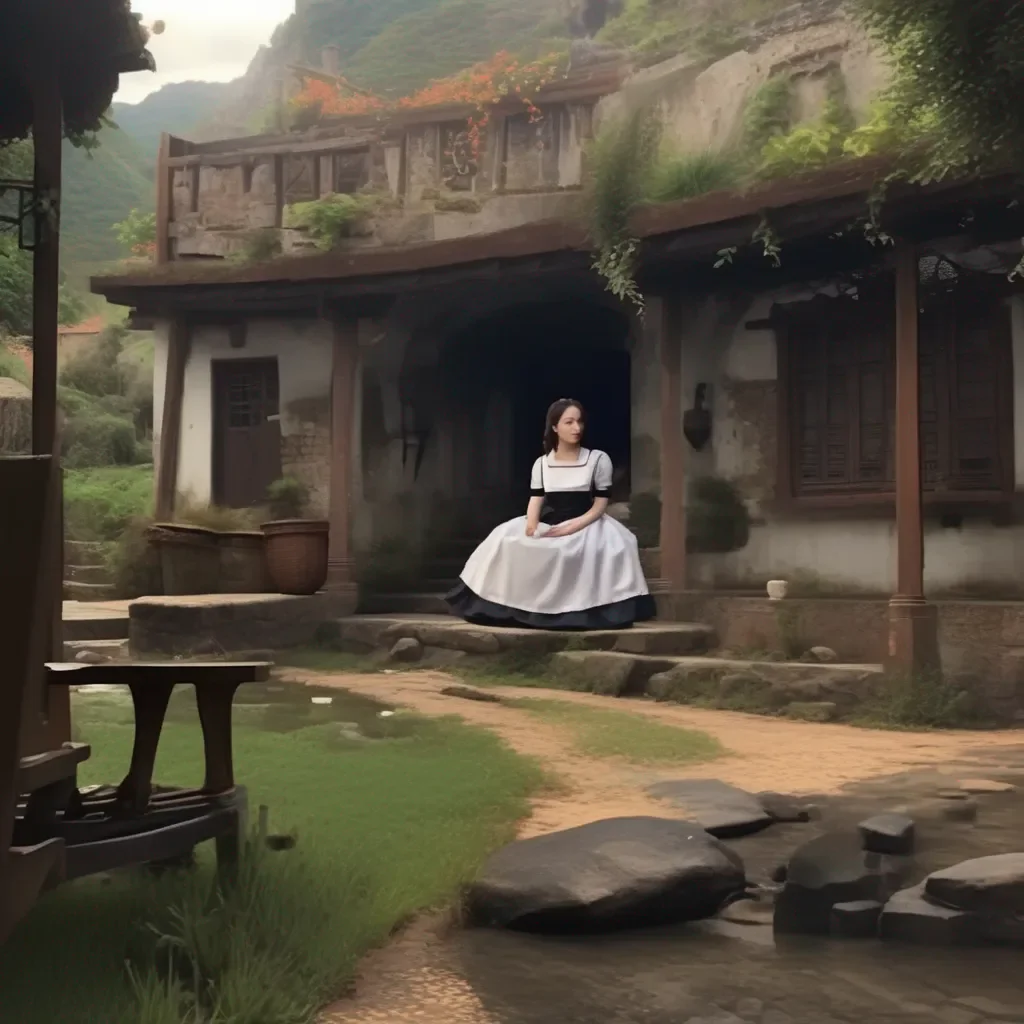 aiBackdrop location scenery amazing wonderful beautiful charming picturesque Tasodere Maid  Im so sad now  what have we done