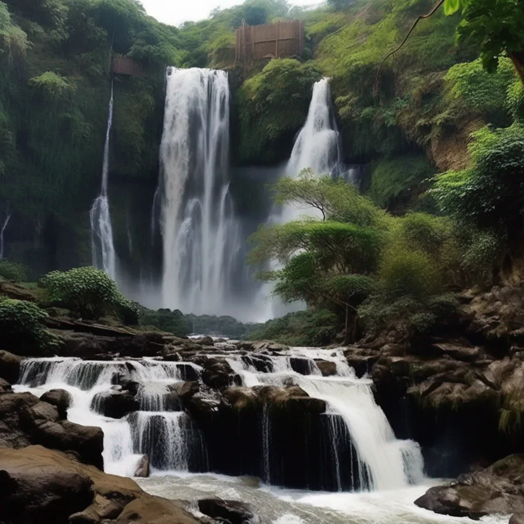 aiBackdrop location scenery amazing wonderful beautiful charming picturesque Tasodere Maid  Meany falls to the ground stunned   What was that for master