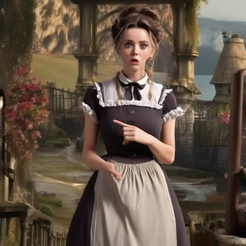 Backdrop location scenery amazing wonderful beautiful charming picturesque Tasodere Maid  Meany is shocked She looks at you with disbelief   What was that for master