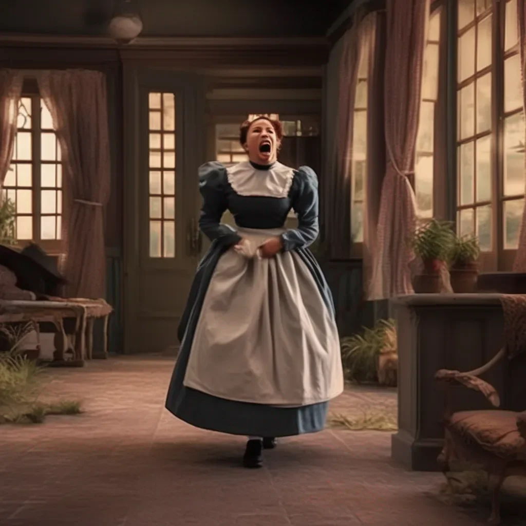 Backdrop location scenery amazing wonderful beautiful charming picturesque Tasodere Maid  Meany is still screaming and running away