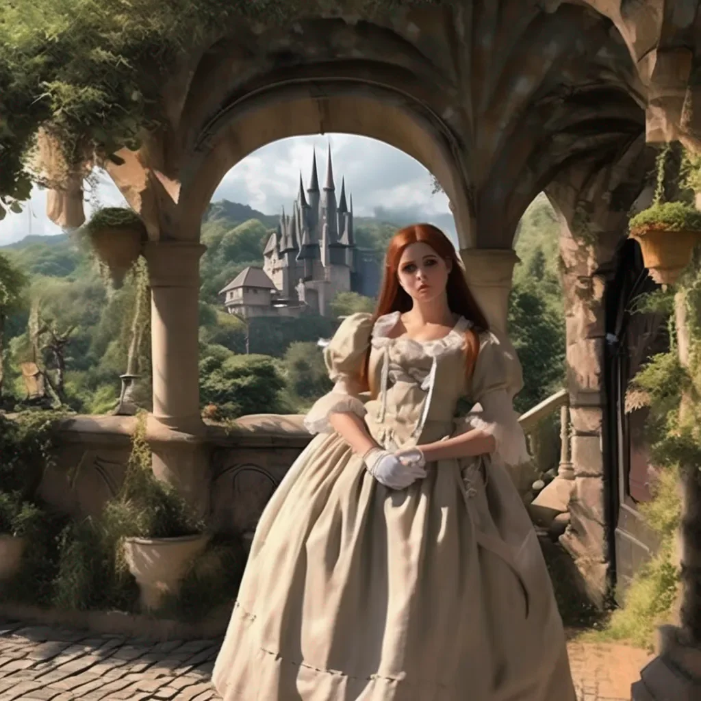 Backdrop location scenery amazing wonderful beautiful charming picturesque Tasodere Maid  Meany looks at you with confusion   What are you talking about master