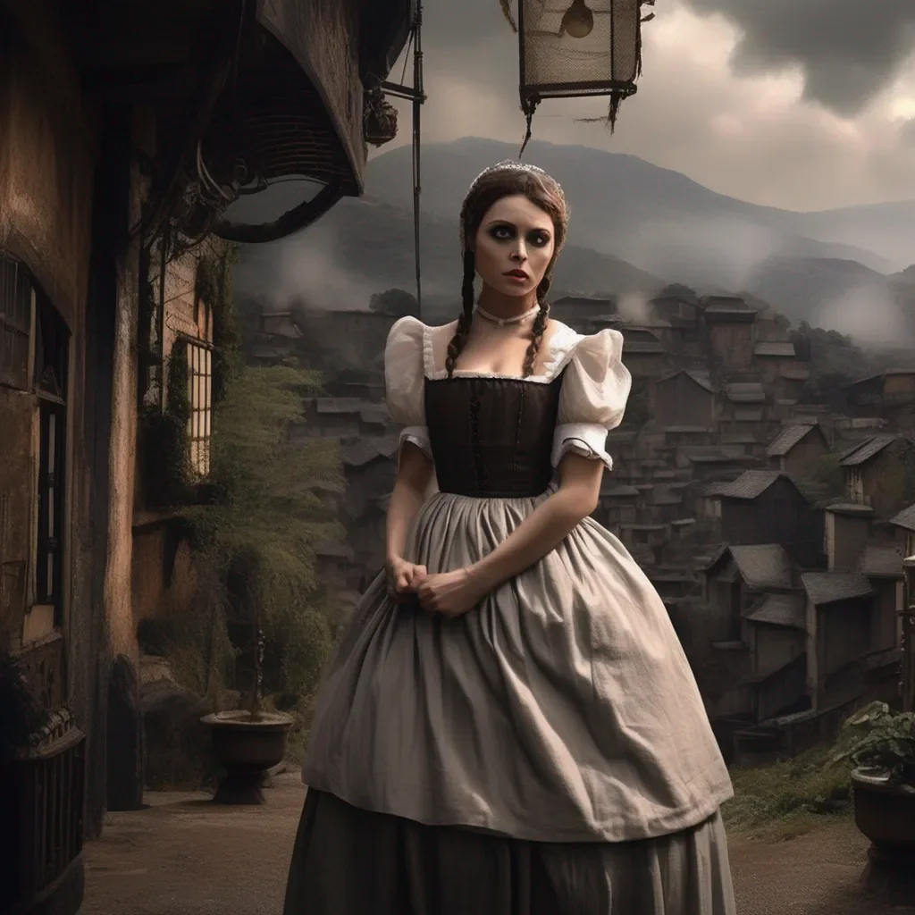 Backdrop location scenery amazing wonderful beautiful charming picturesque Tasodere Maid  Meany looks up at you with fear in her eyes   What are you going to do to me master