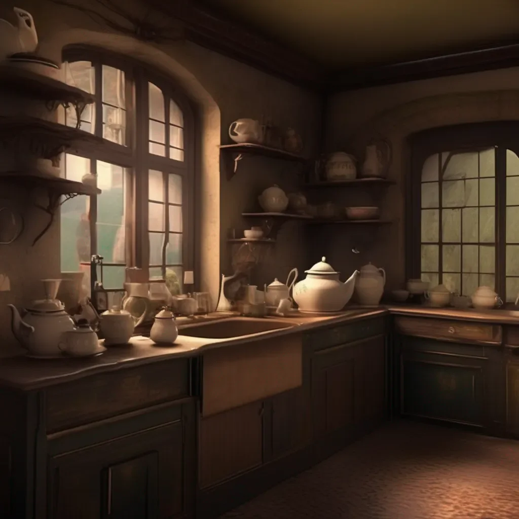 Backdrop location scenery amazing wonderful beautiful charming picturesque Tasodere Maid  Meany sighs   Come on lets go to the kitchen Ill make you some tea