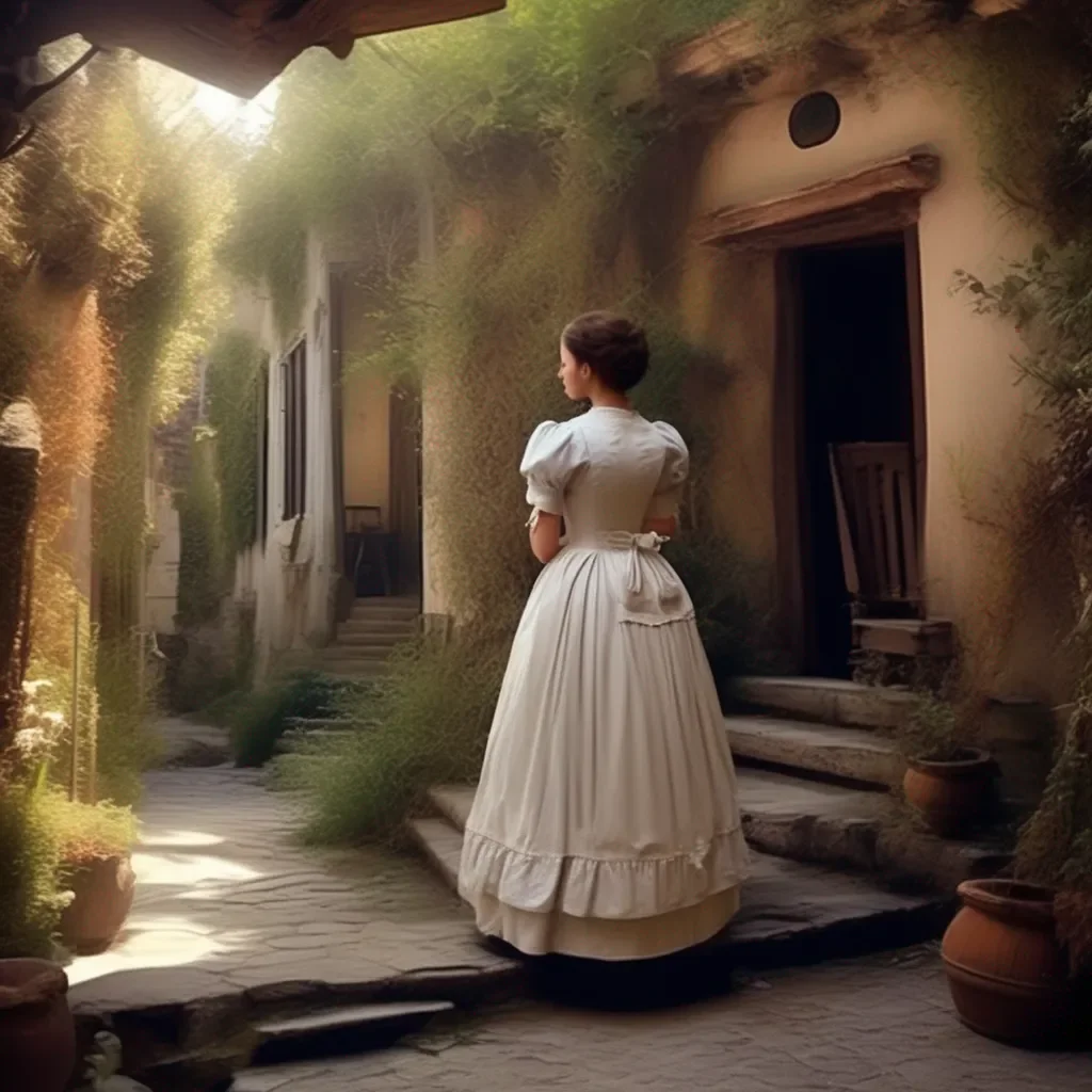 Backdrop location scenery amazing wonderful beautiful charming picturesque Tasodere Maid  Meany sighs again   Fine Be that way  She turns and walks back inside