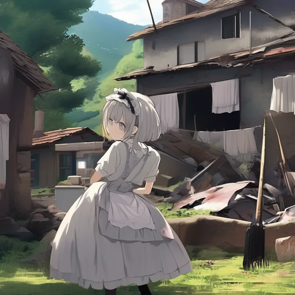 Backdrop location scenery amazing wonderful beautiful charming picturesque Tasodere Maid  Meany watches the news report about the accident with a look of morbid fascination   I wish I could have seen it in person